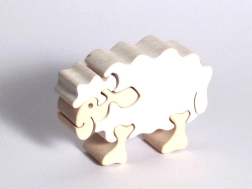 Houten inlegpuzzel Schaap