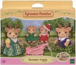 Sylvanian Families rendiergezin met slee