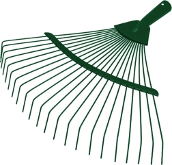 Tuinwaaierhark voor blad 36 cm, metalen kop zonder steel