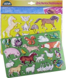 Lena tekensjablonen – paarden en katten