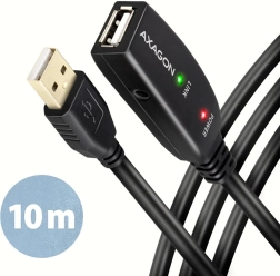 Axagon ADR-210 actieve USB 2.0-verlengkabel A–M naar A–F 10 m