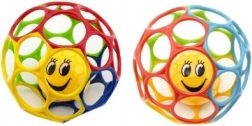 Flexibele plastic bal met rammelaar voor kinderen