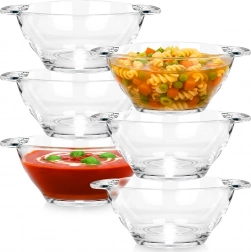 Glazen soepkommen 420 ml, set van 6 stuks
