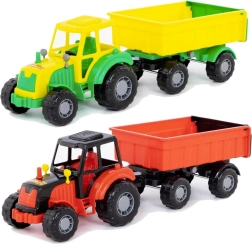Plastic tractor met aanhanger voor kinderen