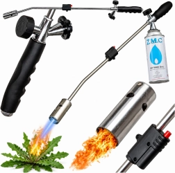 Gasbrander voor onkruid met lange buis van 80 cm (op gascartouche)