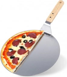 Stalen pizzaschep met houten handvat 48,5 × 30,5 cm VILDE