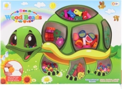 Houten kralen schildpad – rijgset