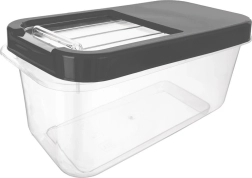 Opbergbox voor capsules, poeder en voer grijs 7,5 l