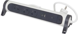 Verlengsnoer met overspanningsbeveiliging en USB A/C, 1,5 m