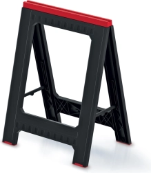 Opklapbare bouwbokken TITAN STAND, set van 2 stuks, zwart
