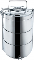 Thermos voedselcontainer van roestvrij staal, 3 lagen, 3×900 ml