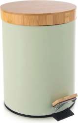 Metalen pedaalemmer Greenish 5 l, groen