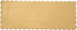 Gouden rechthoekige cakelook 33 × 12 cm