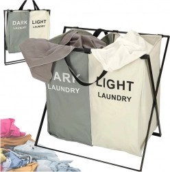 Dubbelkamer wasmand met sorteerder