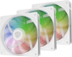 set van drie Genesis Oxal 120 ARGB ventilatoren wit