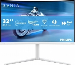 gebogen gamingmonitor 31,5" Philips Evnia 180 Hz met Ambiglow