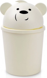 Afvalbakje met beertje 1,5 l, crème