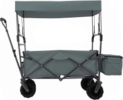 Grote opvouwbare tuin- en strandwagen met koepel en XL-wielen