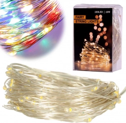 Kerst LED draadlichtslingers 10 m, 100 LED – Multicolor