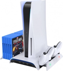 Koelstation en oplader voor PS5 KIWI HOME PB01 wit
