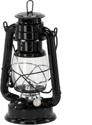 Klassieke metalen petroleumlamp 28 cm