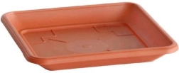 Vierkante onderschotel voor bloempot 41 × 41 cm