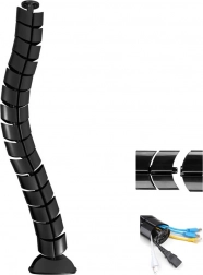 MACLEAN kabelorganizer voor op het bureau zwart