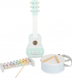 SMALL FOOT pastel muziekinstrumentenset voor kinderen (3 stuks)
