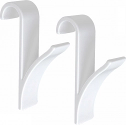 Kunststof radiatorhaken, 2 stuks – universele ophanghaken zonder boren
