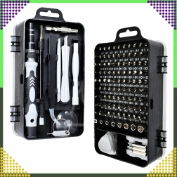 Precisieschroevendraaierset 118-in-1 met magnetische TORX-bits en accessoires