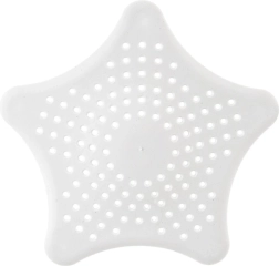 Gooteenzeef met zuignappen 16 cm – ster, wit