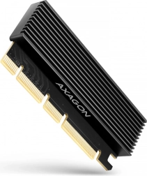 Axagon PCEM2-XS interne PCIe x16 adapter voor M.2 NVMe met koeler