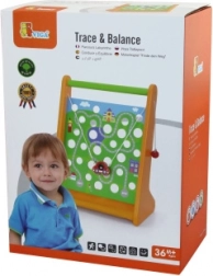 Houten doolhof met autootje