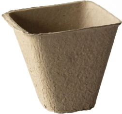 Wegwerp papieren kweekpotjes 8 × 8 × 8 cm (18 stuks)