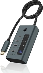 USB-C-hub IB-HUB1454-C31 met 4 poorten en 24 W voeding