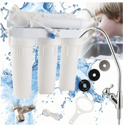 5-traps waterionisator en -filter met omgekeerde osmose voor onder de gootsteen