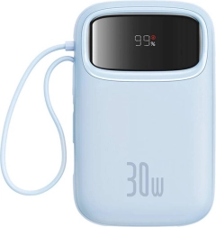 Powerbank Baseus Qpow 2 10000 mAh 30 W met 2x USB‑C, blauw