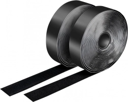 Zelfklevende klittenband LOGILINK 2×5 m, zwart, 25 mm
