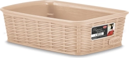 Mandje Elegance 20 × 14 × 6 cm wit plastic