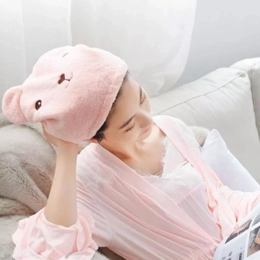 Snel drogende haarhanddoek 4-in-1 - roze