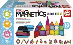 Educa magnetische bouwset Magnetics in etui, 18 delen