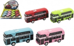 Metalen dubbeldekker bus met terugtrekmechanisme