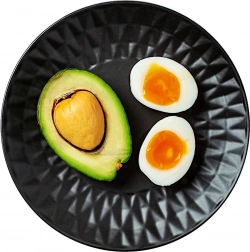 Keramisch dessertbord zwart 20 cm SOHO