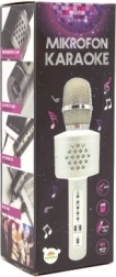 Karaoke-microfoon met Bluetooth, speakers en echo-effect – Zilver