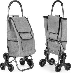 Boodschappenwagen 33 l met drievoudige wielen en vakken MODERNHOME