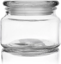 Glazen voedselpot 380 ml met deksel