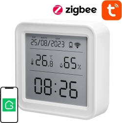 Gosund ST17 slimme Zigbee temperatuur- en vochtsensor met LCD‑display