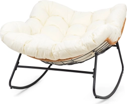 XL schommelstoel in Scandinavische stijl – beige