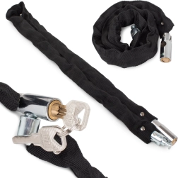 Fiets- en motorfietsslot met ketting, 100 cm