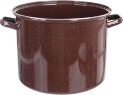Bruine geëmailleerde pan 32 cm, 20 l